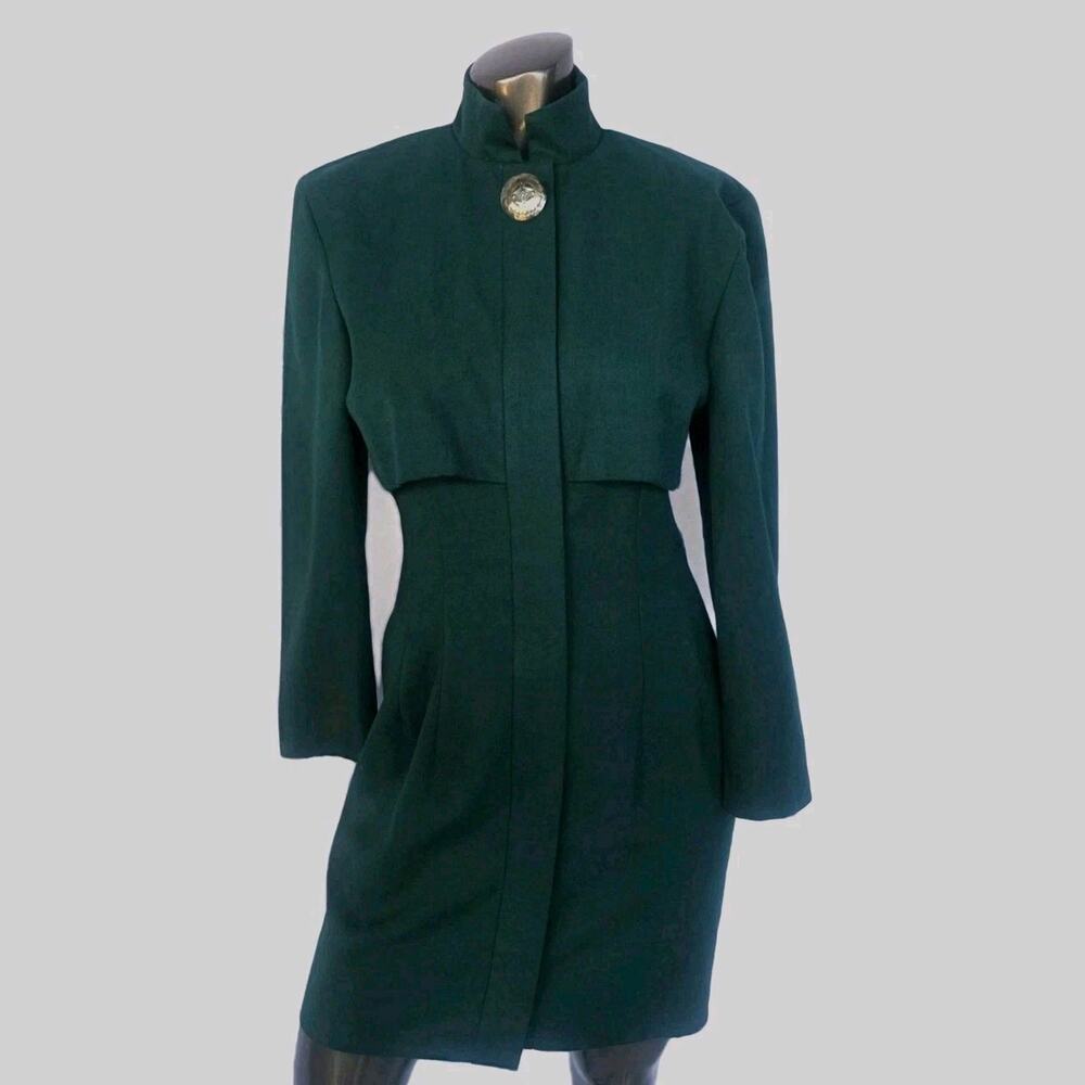 Elegant Green Women's Coat / dress